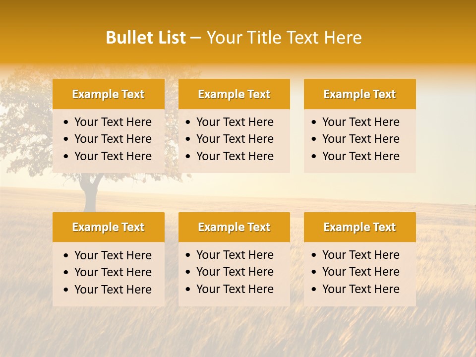 One Outdoors Sunset PowerPoint Template