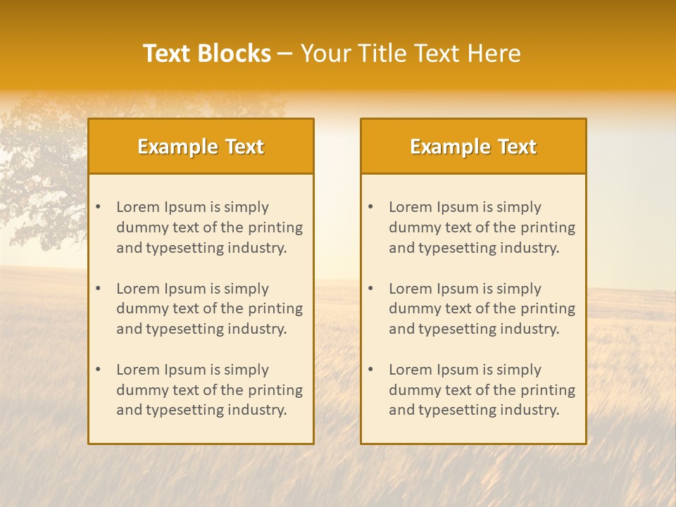 One Outdoors Sunset PowerPoint Template