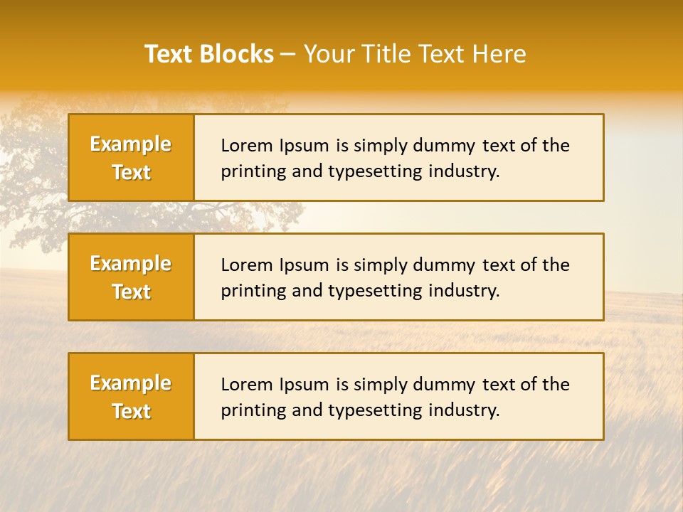 One Outdoors Sunset PowerPoint Template