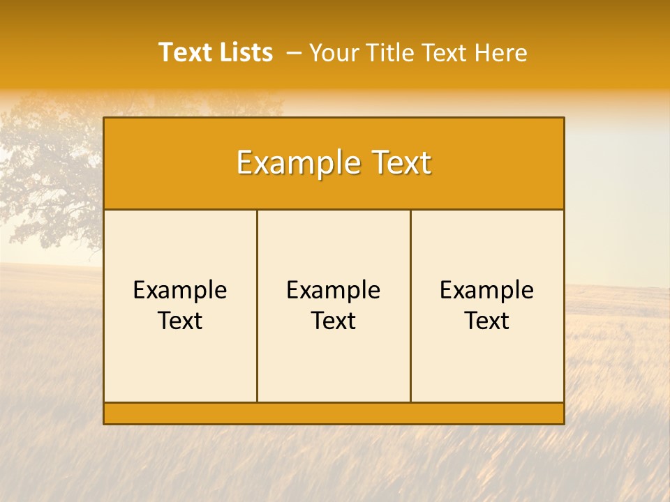 One Outdoors Sunset PowerPoint Template