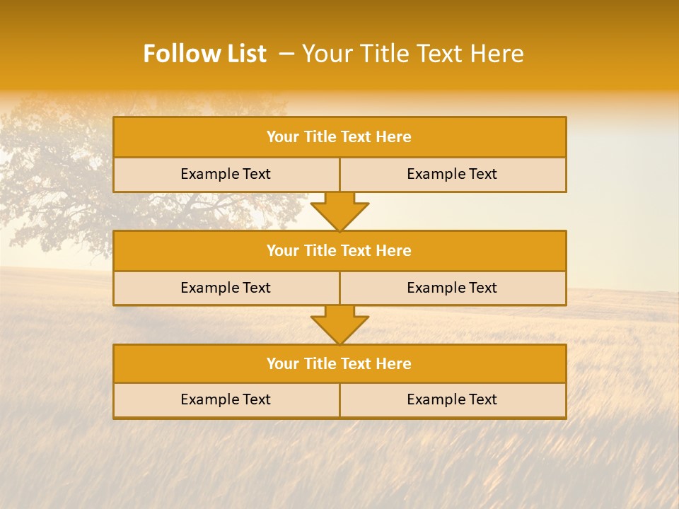 One Outdoors Sunset PowerPoint Template
