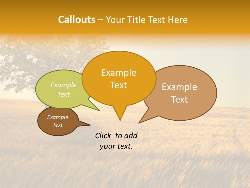 One Outdoors Sunset PowerPoint Template