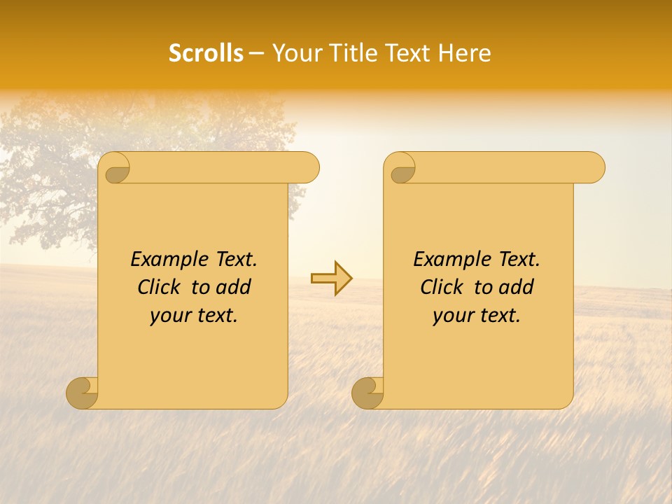 One Outdoors Sunset PowerPoint Template