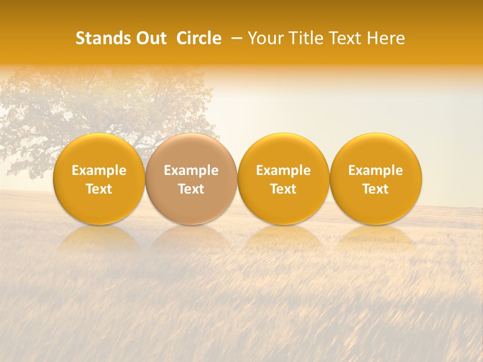 One Outdoors Sunset PowerPoint Template