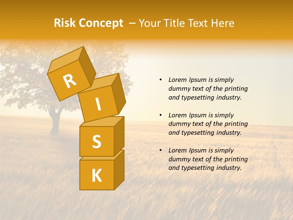 One Outdoors Sunset PowerPoint Template