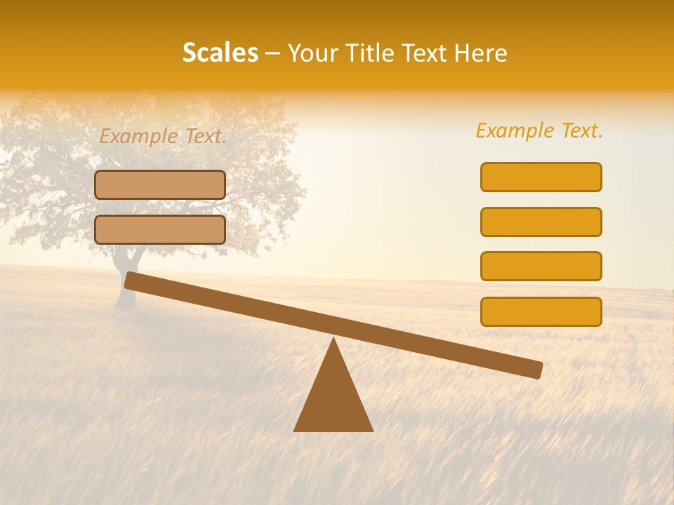 One Outdoors Sunset PowerPoint Template