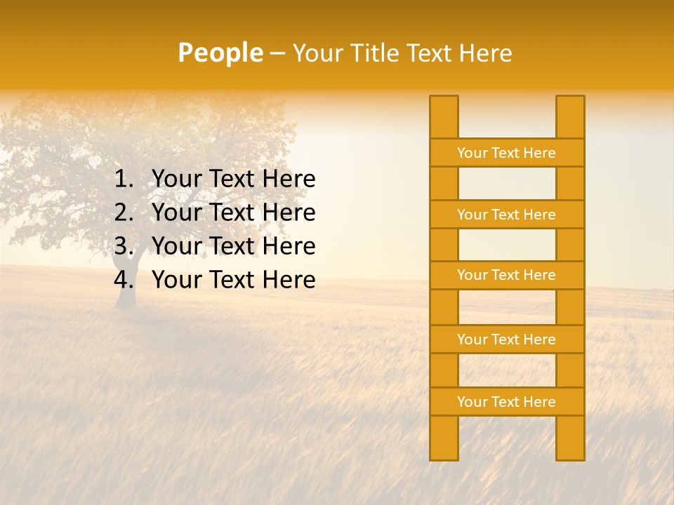 One Outdoors Sunset PowerPoint Template