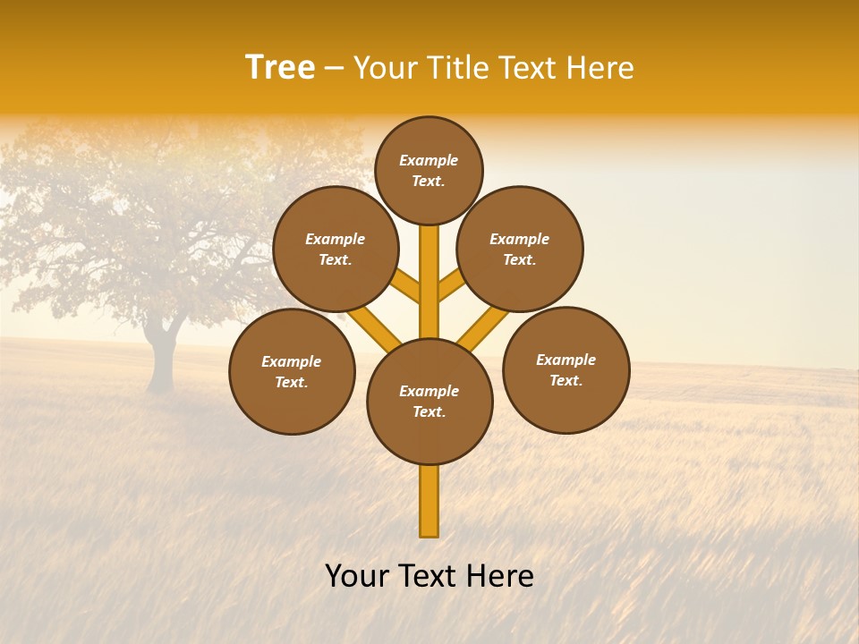 One Outdoors Sunset PowerPoint Template