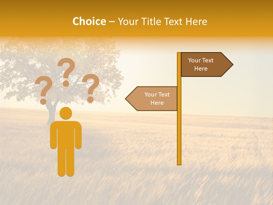 One Outdoors Sunset PowerPoint Template