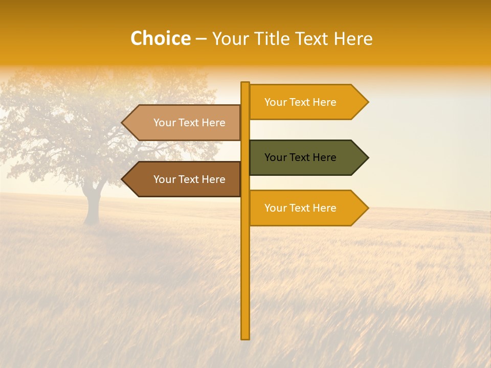 One Outdoors Sunset PowerPoint Template