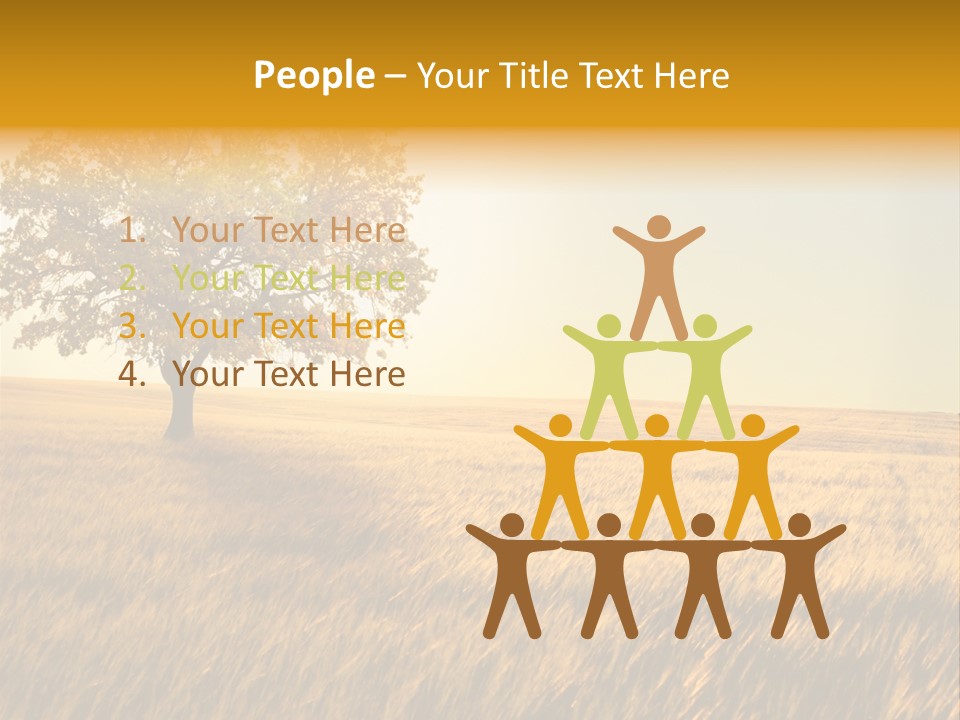 One Outdoors Sunset PowerPoint Template