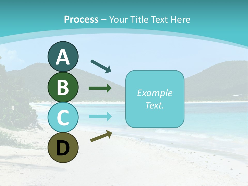 Flamenco Beach Puerto Rico PowerPoint Template