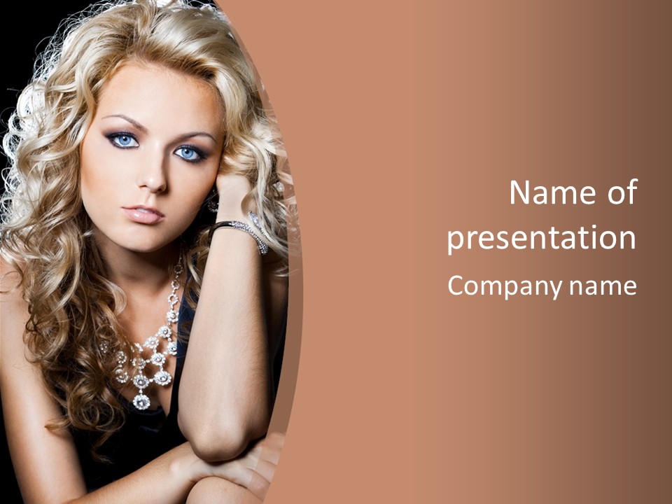 Dress Hand Makeup PowerPoint Template