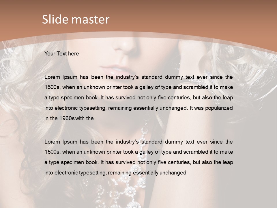 Dress Hand Makeup PowerPoint Template