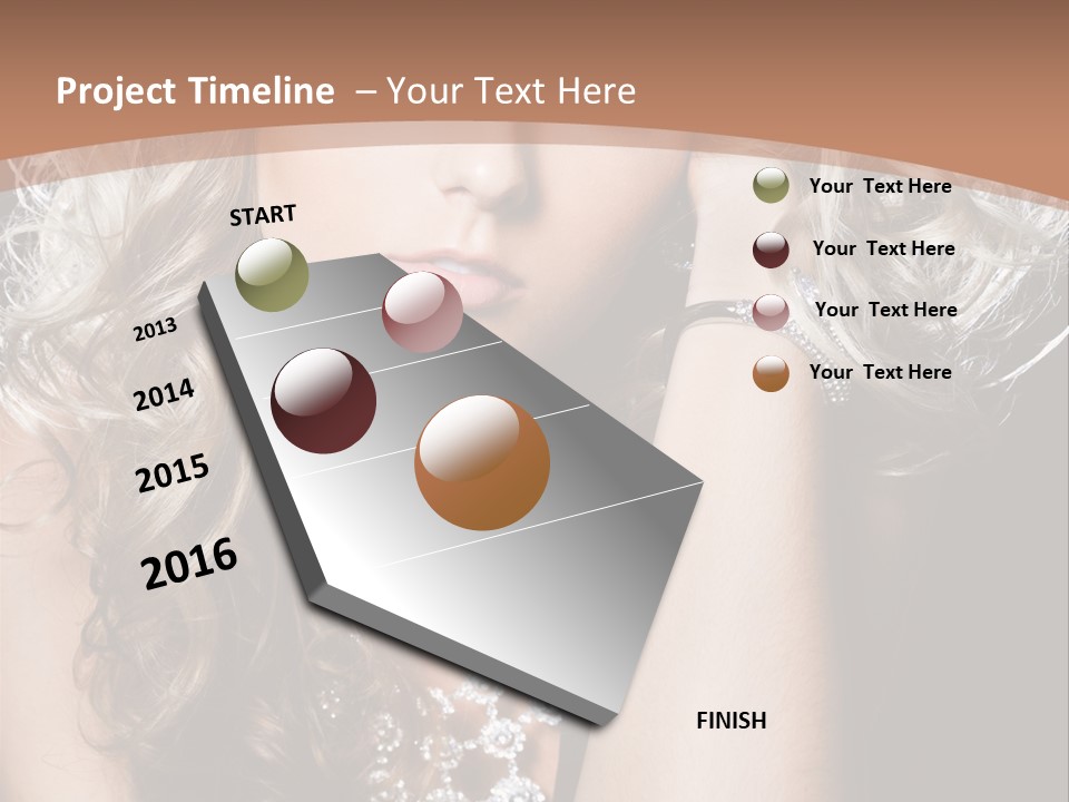 Dress Hand Makeup PowerPoint Template