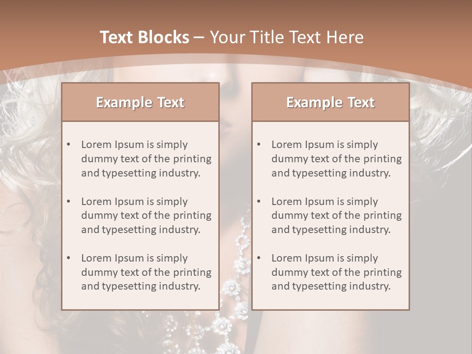 Dress Hand Makeup PowerPoint Template