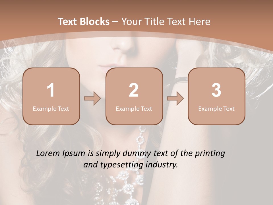 Dress Hand Makeup PowerPoint Template