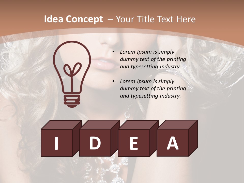Dress Hand Makeup PowerPoint Template