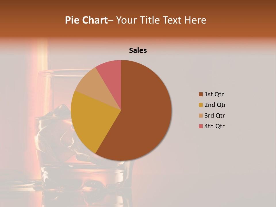 On The Rocks Color Image Cocktail PowerPoint Template