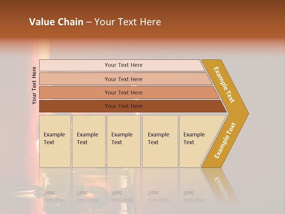 On The Rocks Color Image Cocktail PowerPoint Template