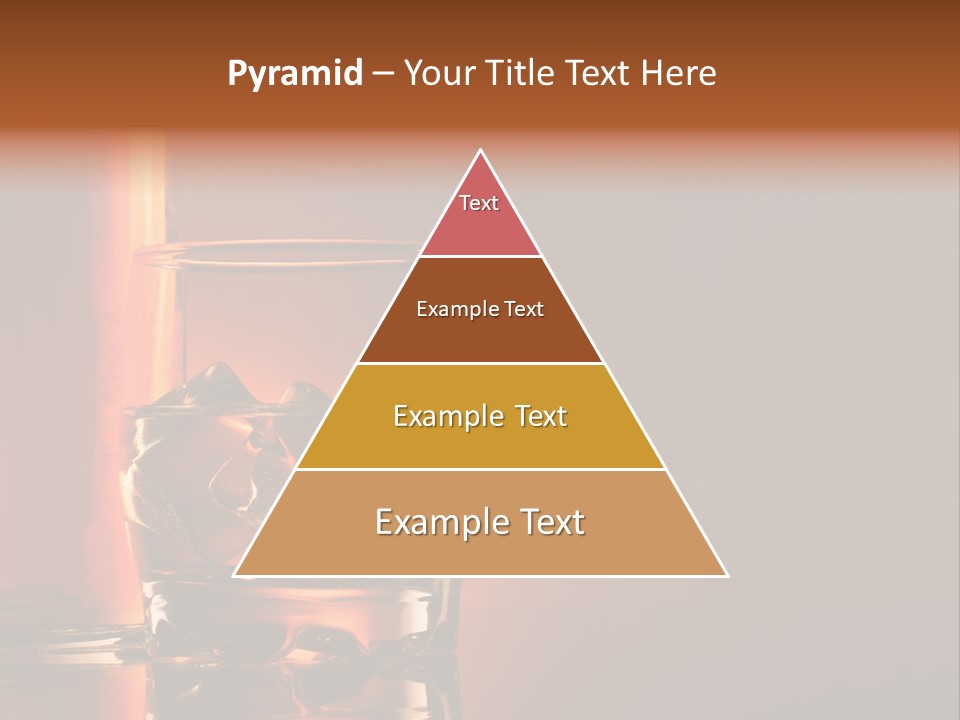 On The Rocks Color Image Cocktail PowerPoint Template