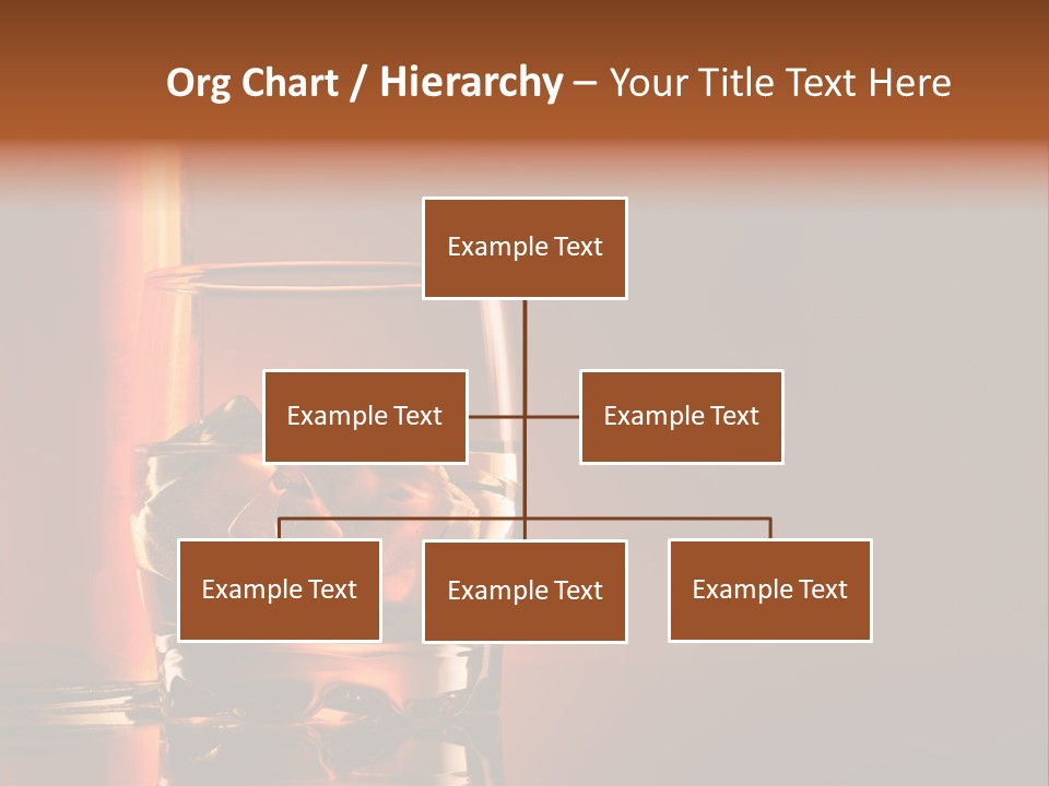 On The Rocks Color Image Cocktail PowerPoint Template