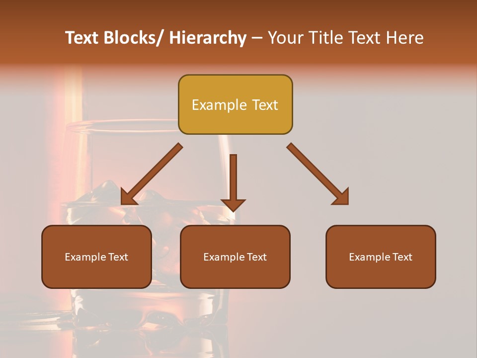 On The Rocks Color Image Cocktail PowerPoint Template