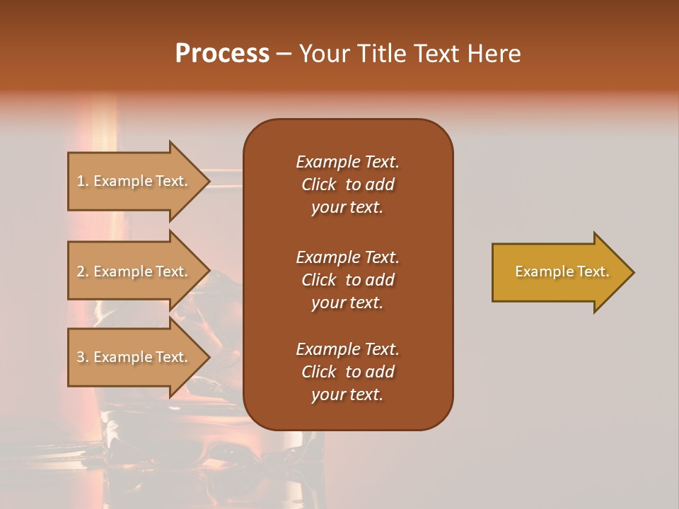 On The Rocks Color Image Cocktail PowerPoint Template