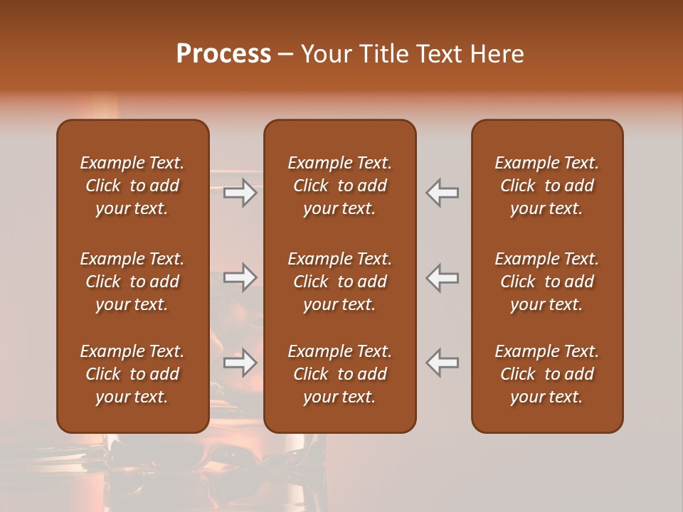 On The Rocks Color Image Cocktail PowerPoint Template