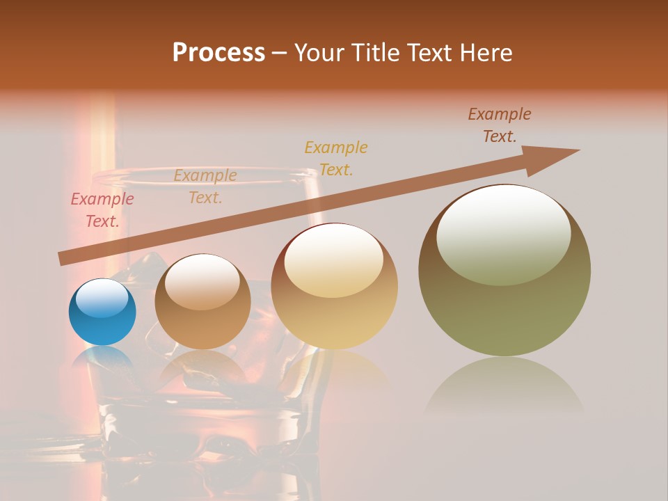 On The Rocks Color Image Cocktail PowerPoint Template