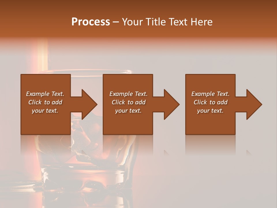On The Rocks Color Image Cocktail PowerPoint Template