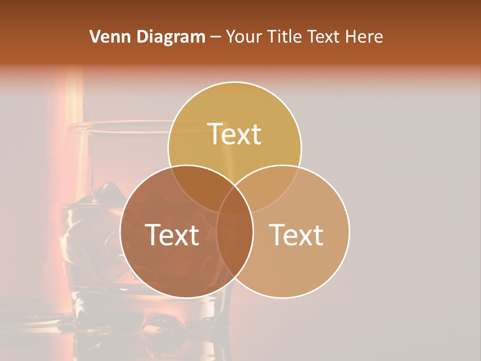 On The Rocks Color Image Cocktail PowerPoint Template