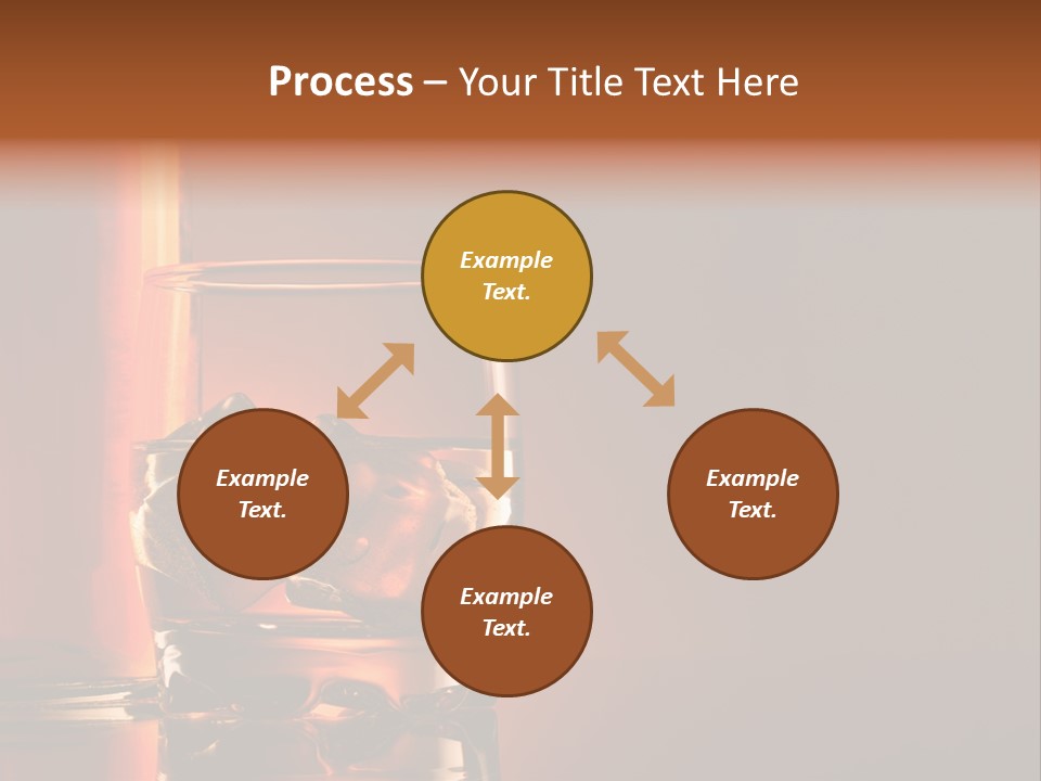 On The Rocks Color Image Cocktail PowerPoint Template