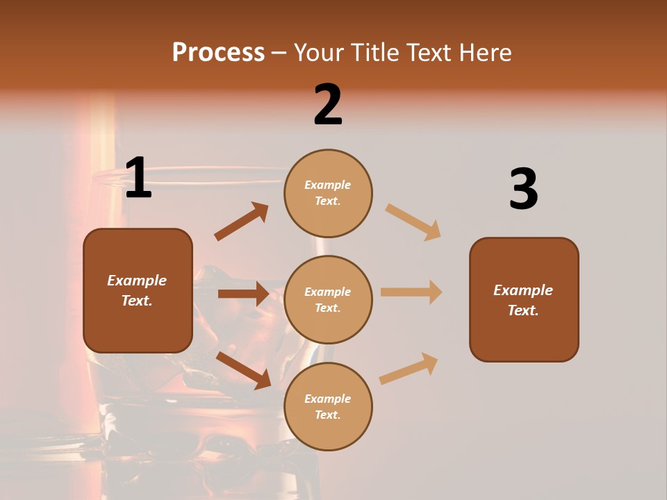 On The Rocks Color Image Cocktail PowerPoint Template