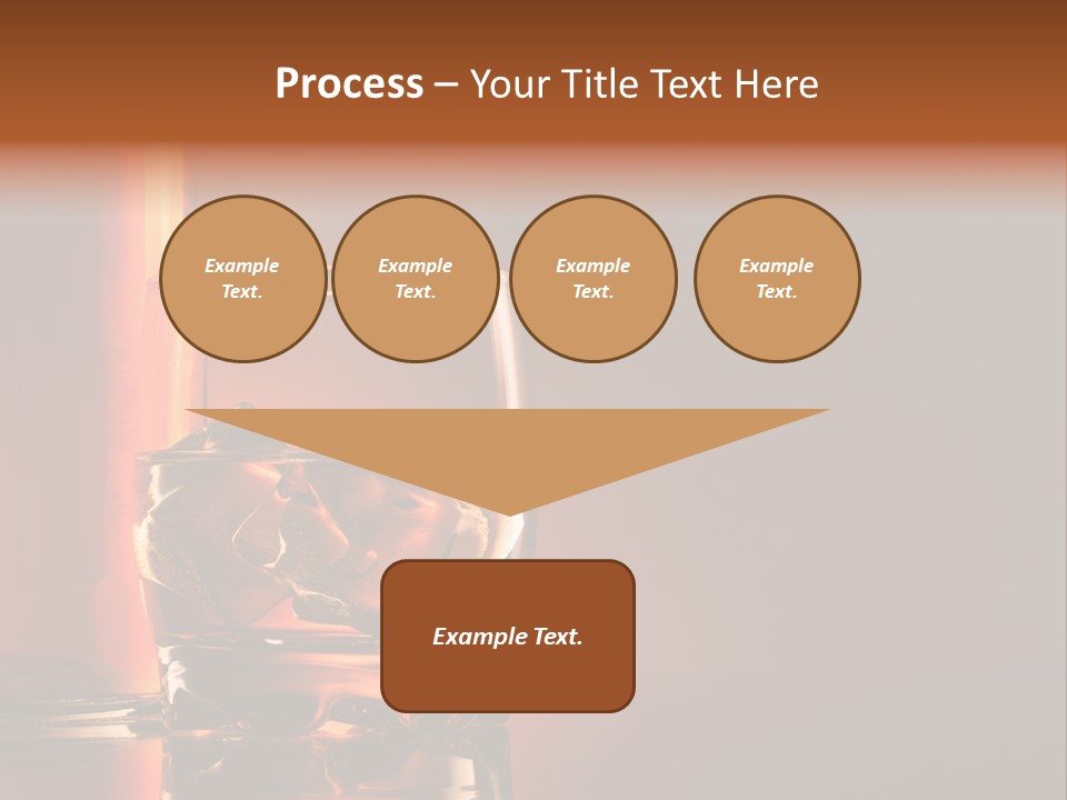 On The Rocks Color Image Cocktail PowerPoint Template