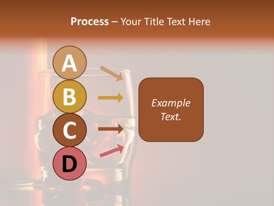 On The Rocks Color Image Cocktail PowerPoint Template