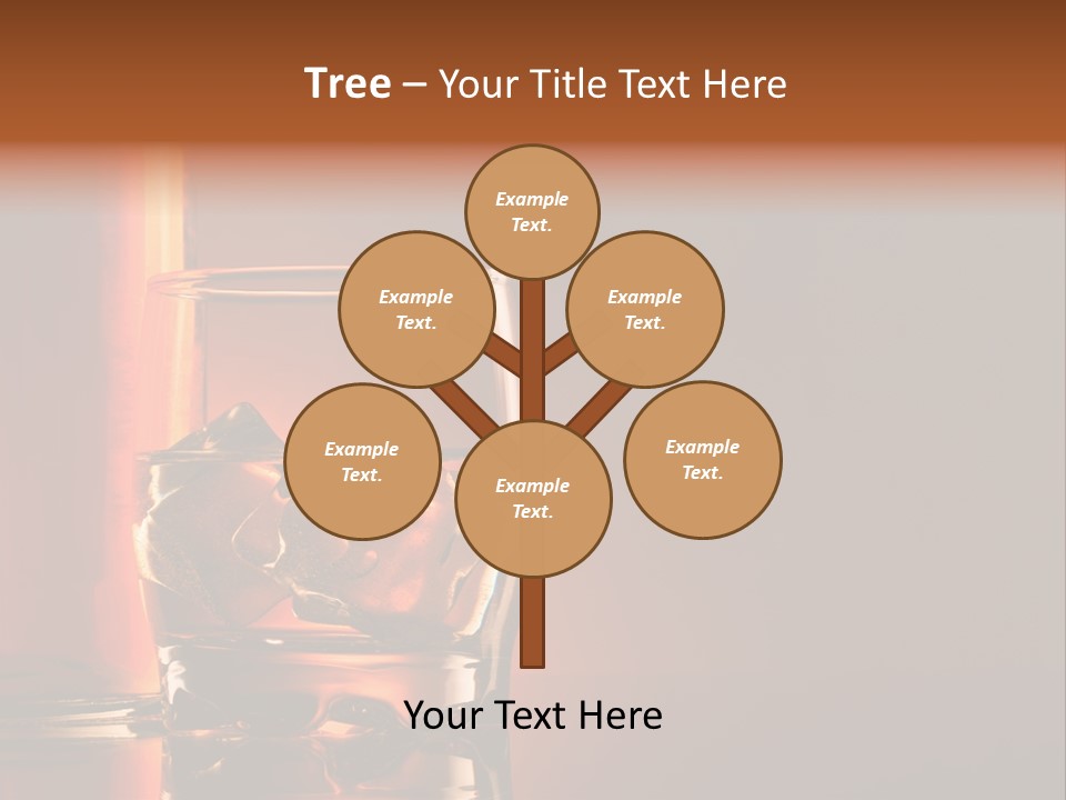 On The Rocks Color Image Cocktail PowerPoint Template