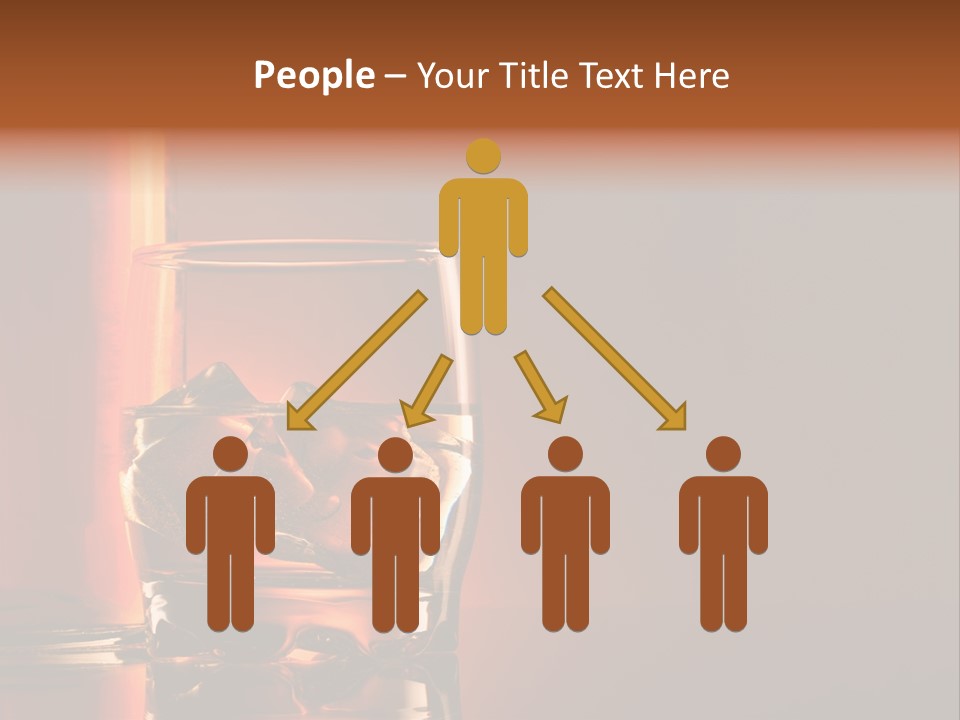 On The Rocks Color Image Cocktail PowerPoint Template