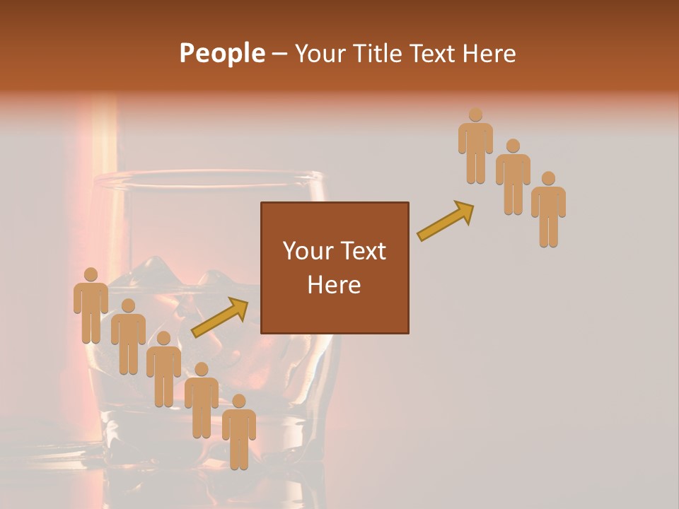 On The Rocks Color Image Cocktail PowerPoint Template