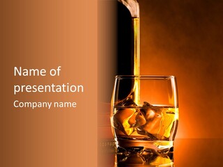 Spirits Whisky Liquid PowerPoint Template