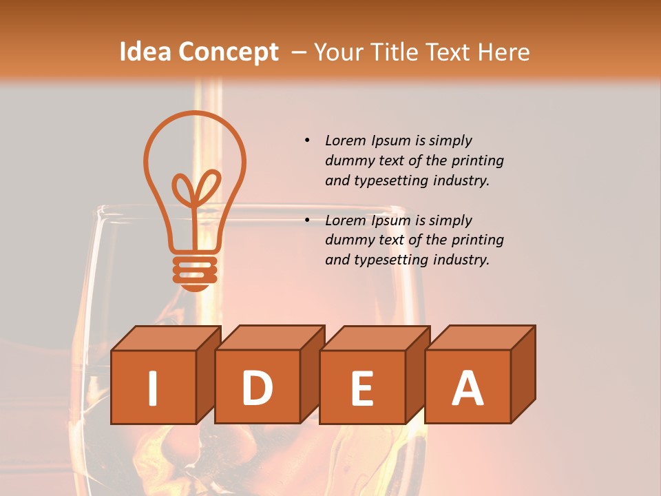 Spirits Whisky Liquid PowerPoint Template