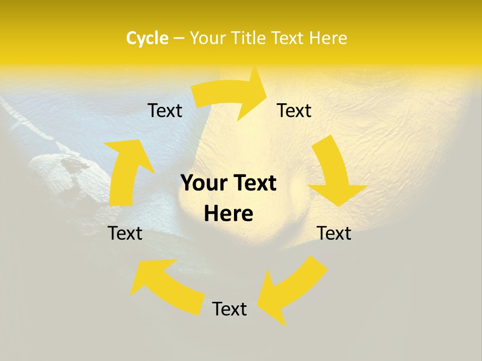 Facial Paint Evil PowerPoint Template