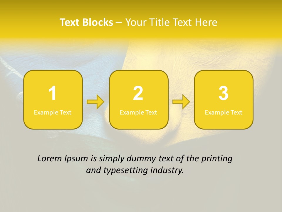 Facial Paint Evil PowerPoint Template