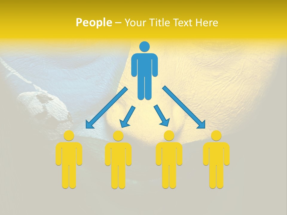 Facial Paint Evil PowerPoint Template