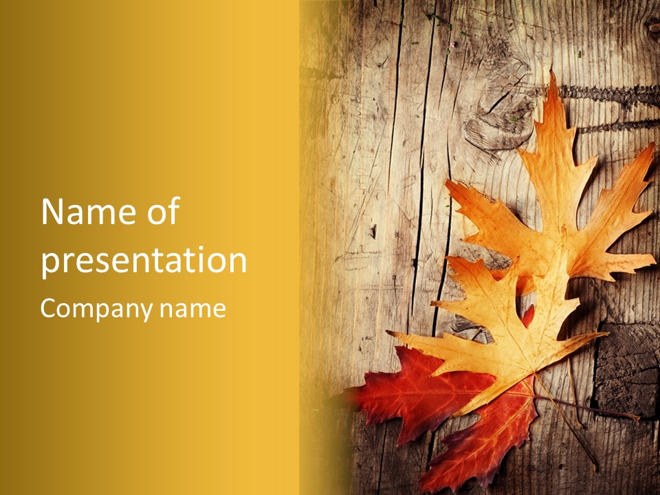 Autumn Menus PowerPoint Template