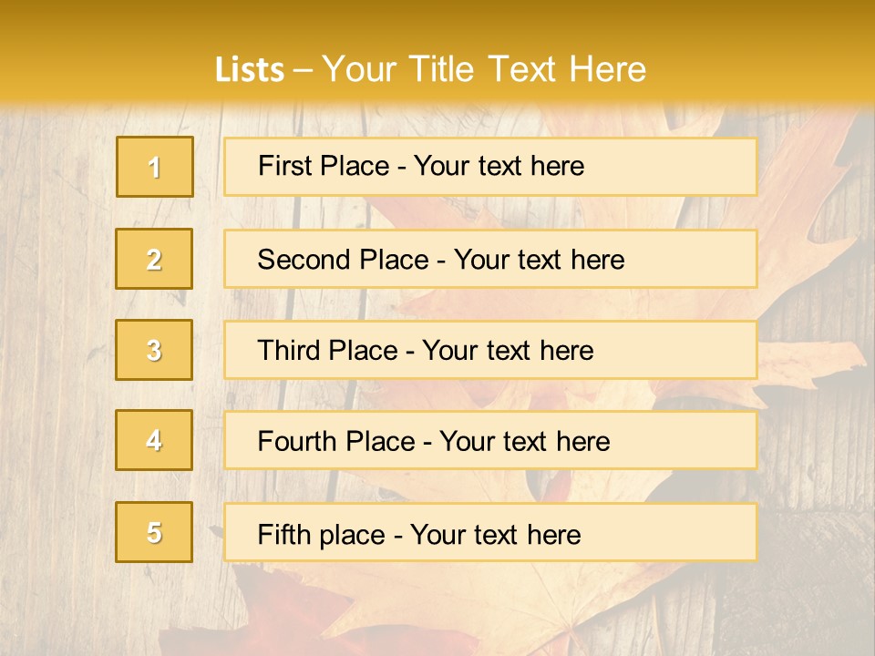 Autumn Menus PowerPoint Template