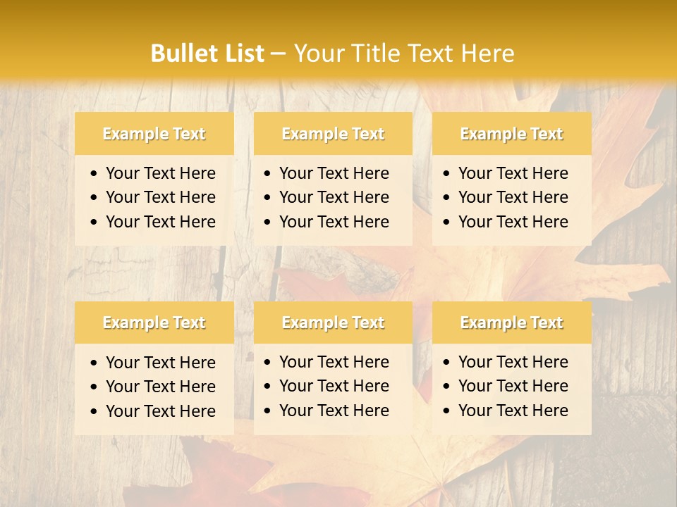 Autumn Menus PowerPoint Template