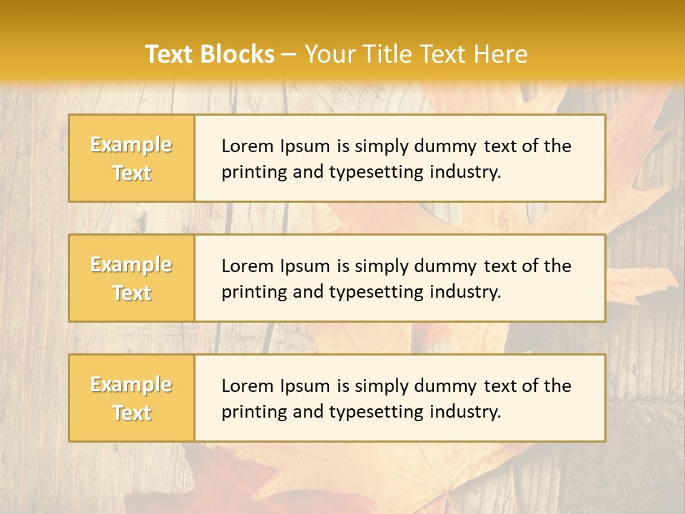 Autumn Menus PowerPoint Template