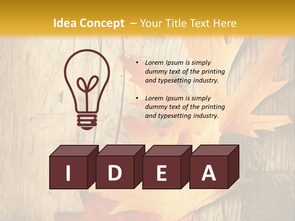 Autumn Menus PowerPoint Template