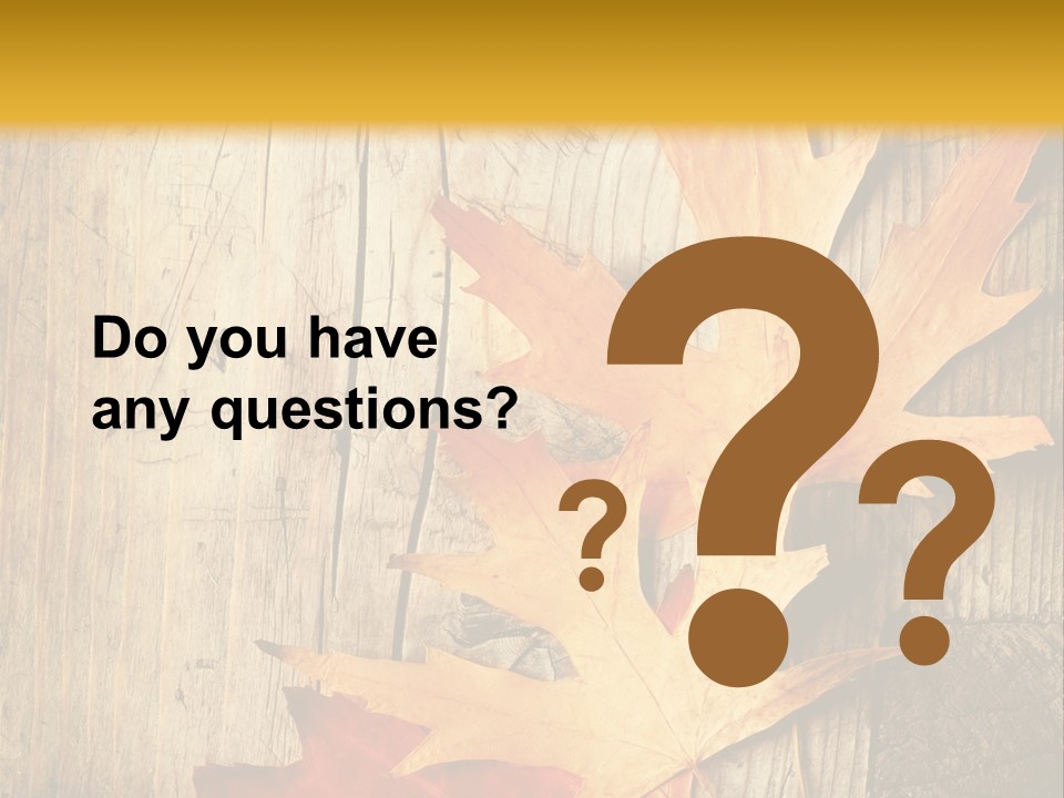 Autumn Menus PowerPoint Template